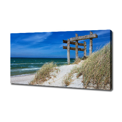 Foto canvas duinen aan zee