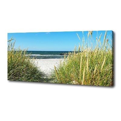 Foto op canvas duinen aan zee
