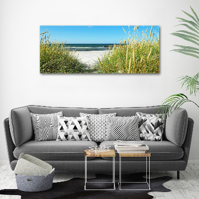 Foto op canvas duinen aan zee