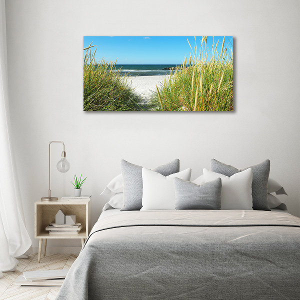Foto op canvas duinen aan zee