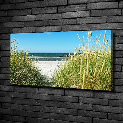 Foto op canvas duinen aan zee
