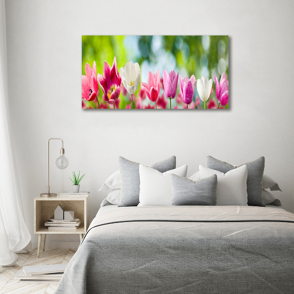 Schilderij op canvas Tulpen