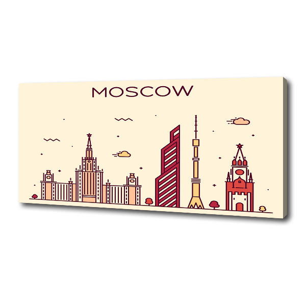 Schilderij op canvas Moskouse gebouwen