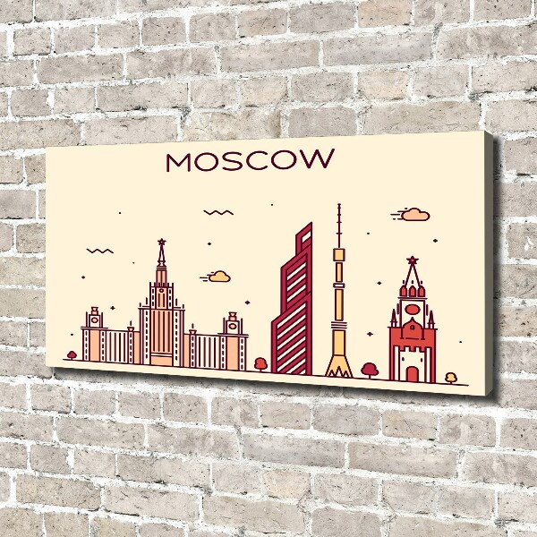 Schilderij op canvas Moskouse gebouwen