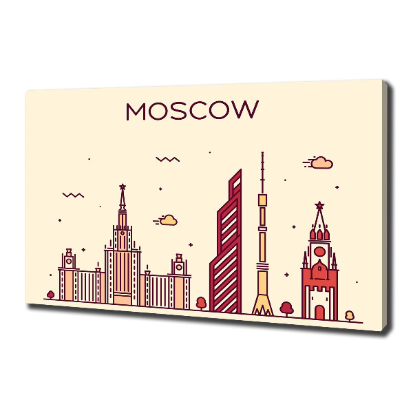 Schilderij op canvas Moskouse gebouwen