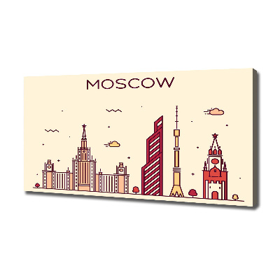 Schilderij op canvas Moskouse gebouwen