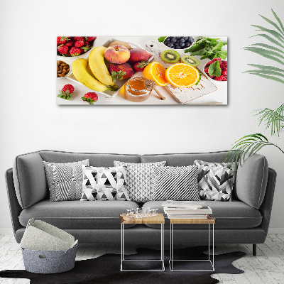 Foto canvas Fruit en honing