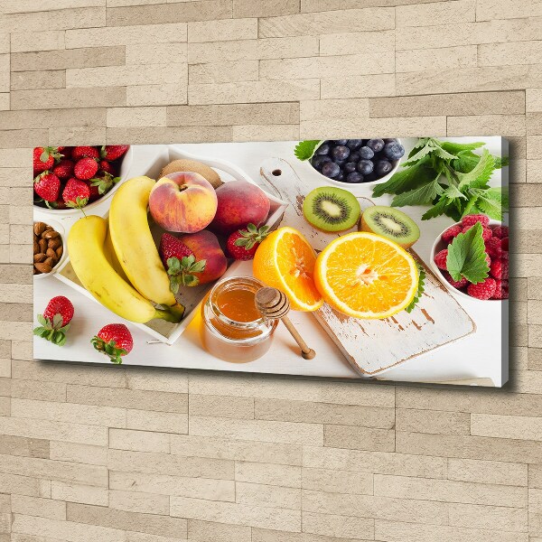 Foto canvas Fruit en honing