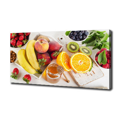 Foto canvas Fruit en honing