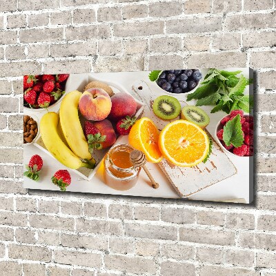 Foto canvas Fruit en honing