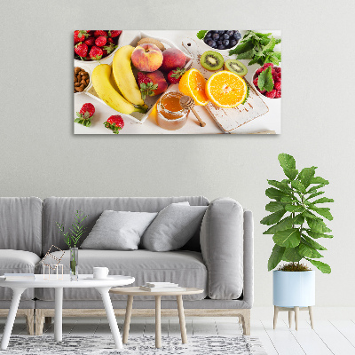 Foto canvas Fruit en honing