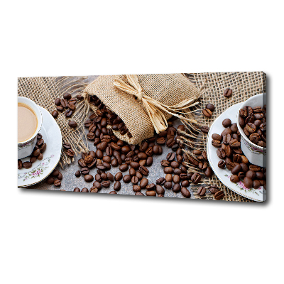 Foto op canvas Koffie met melk