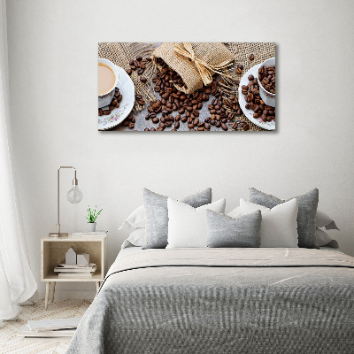 Foto op canvas Koffie met melk