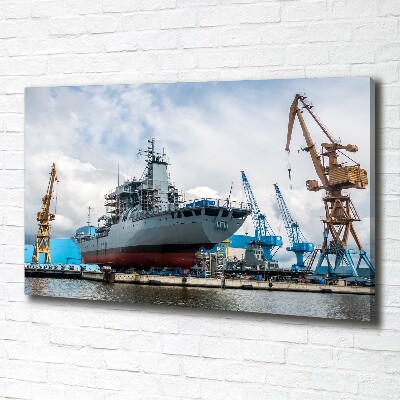 Foto op canvas Scheepswerf