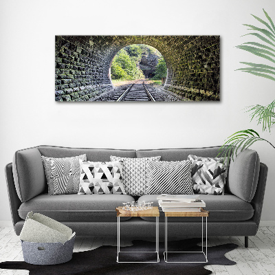 Canvas foto Spoorwegtunnel