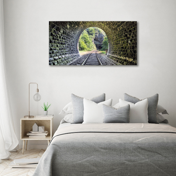 Canvas foto Spoorwegtunnel