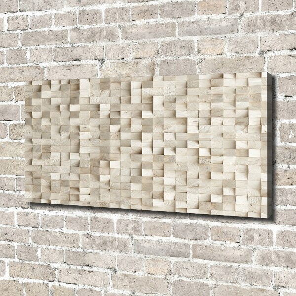 Canvas foto Houten kubussen