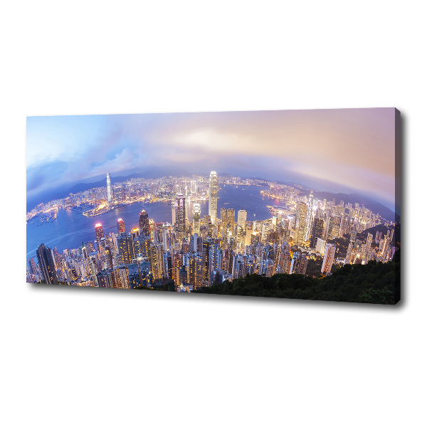 Canvas schilderij Panorama van Hongkong
