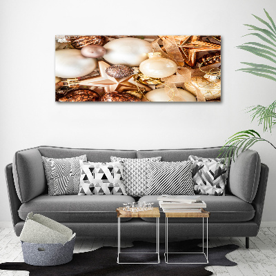 Foto canvas Kerstballen