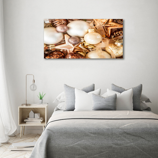 Foto canvas Kerstballen