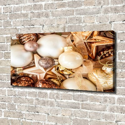 Foto canvas Kerstballen