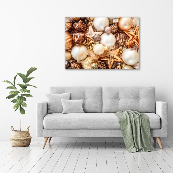 Foto canvas Kerstballen
