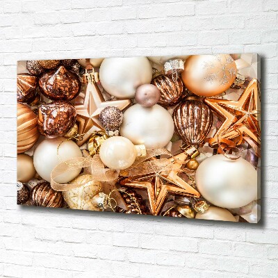 Foto canvas Kerstballen
