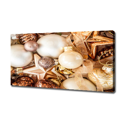 Foto canvas Kerstballen
