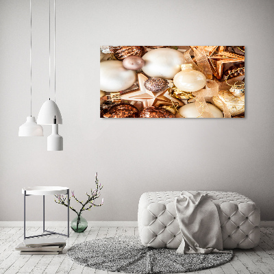 Foto canvas Kerstballen