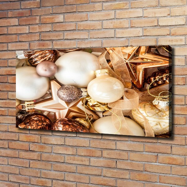 Foto canvas Kerstballen