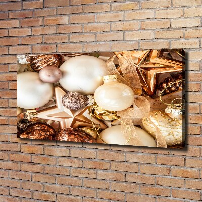 Foto canvas Kerstballen