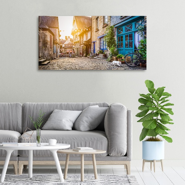 Foto canvas Een charmante straat