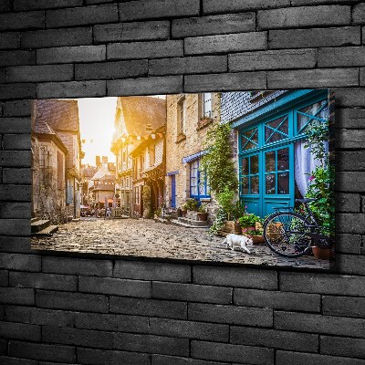Foto canvas Een charmante straat