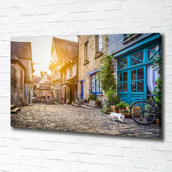 Foto canvas Een charmante straat