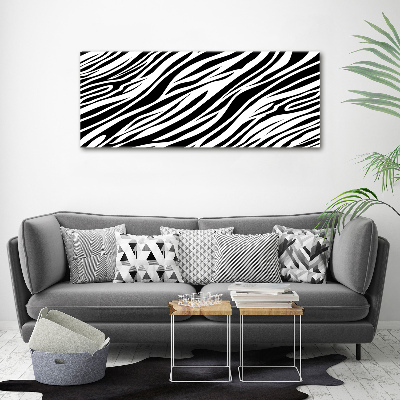 Canvas schilderij Zebra-achtergrond