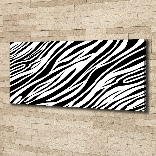 Canvas schilderij Zebra-achtergrond