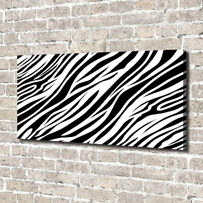 Canvas schilderij Zebra-achtergrond