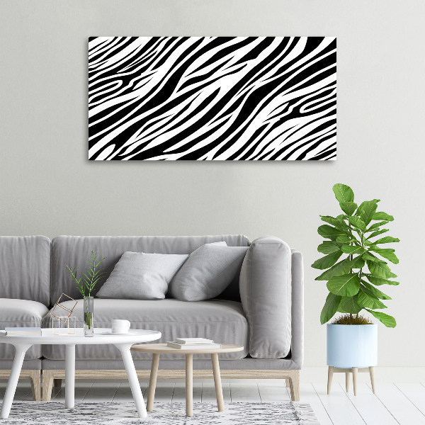 Canvas schilderij Zebra-achtergrond