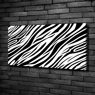 Canvas schilderij Zebra-achtergrond