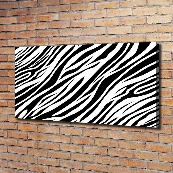 Canvas schilderij Zebra-achtergrond