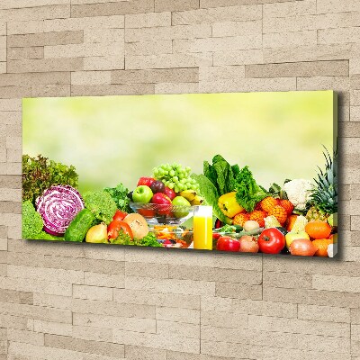 Schilderij op canvas Groenten en fruit