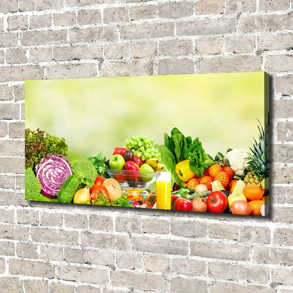 Schilderij op canvas Groenten en fruit