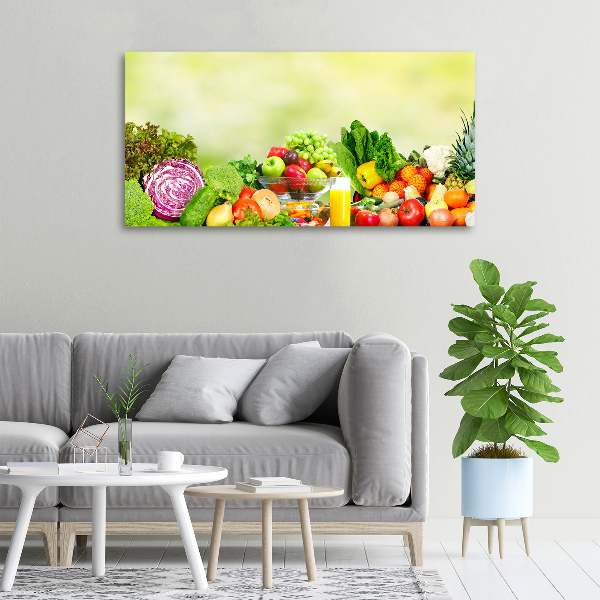 Schilderij op canvas Groenten en fruit