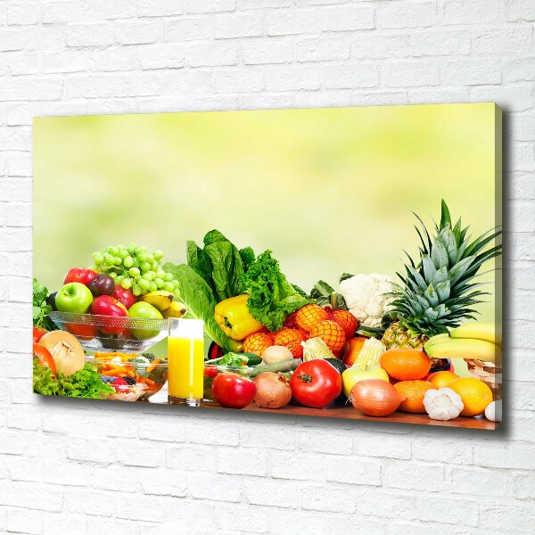 Schilderij op canvas Groenten en fruit