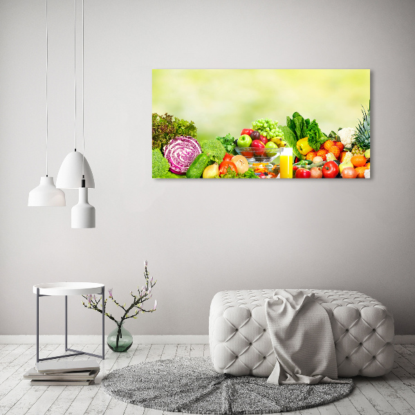 Schilderij op canvas Groenten en fruit