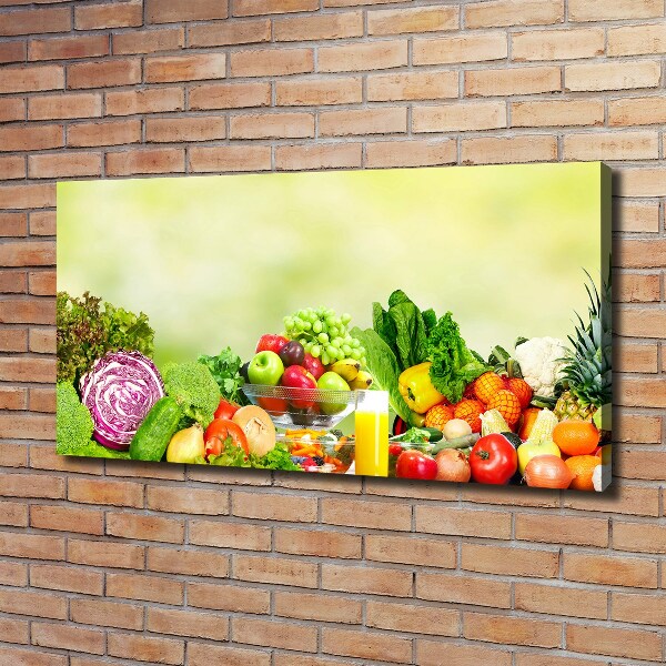 Schilderij op canvas Groenten en fruit