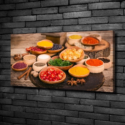Foto canvas Specerijen en kruiden