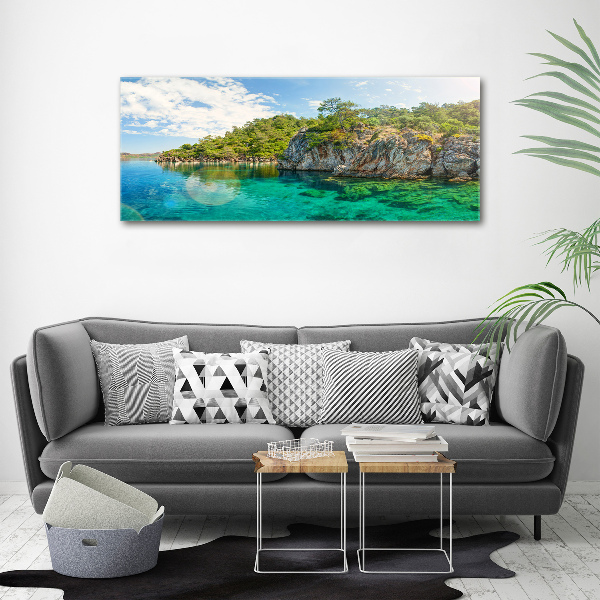 Canvas foto Blauwe Lagune