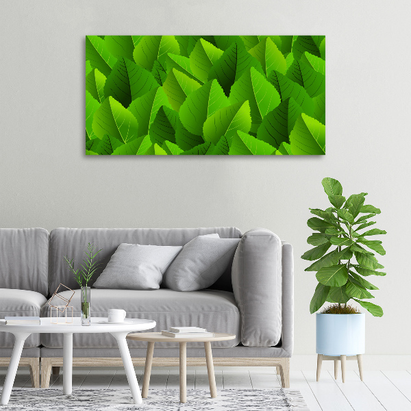 Canvas foto Groene bladeren