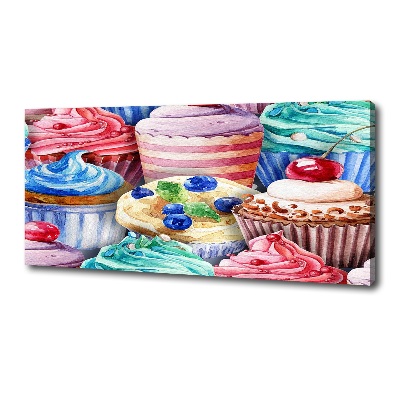 Foto canvas Kleurrijke cupcakes